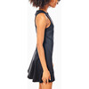 Women's Panama Sleeveless A-Line Dress, Black - Dresses - 3