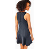 Women's Panama Sleeveless A-Line Dress, Black - Dresses - 4