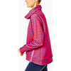 Women's Everyday Turtleneck Pullover, Berry Mod Geo - Sweatshirts - 3