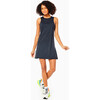 Women's Panama Sleeveless A-Line Dress, Black - Dresses - 5