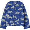 Starling Cloud Patterned Jacket, Deep Blue - Jackets - 1 - thumbnail