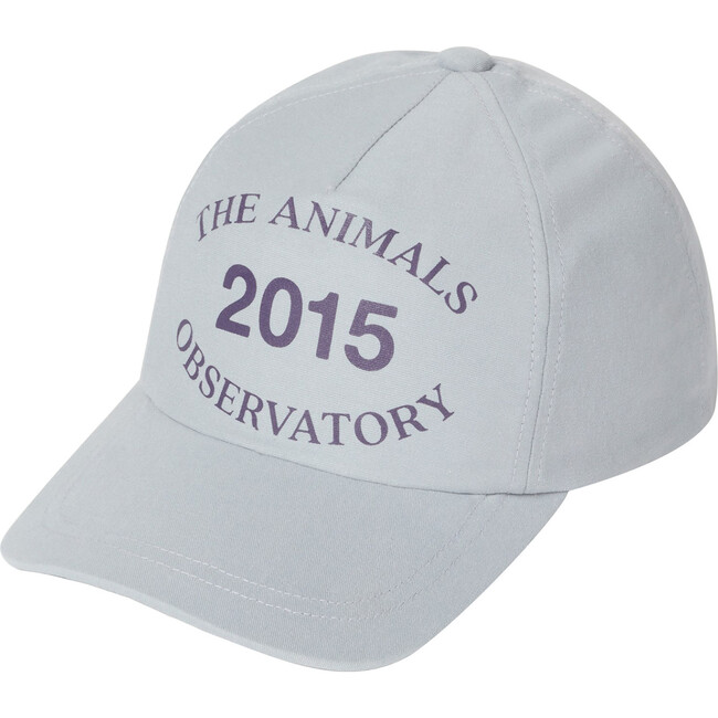 Hamster Printed Cotton Cap, Grey - Hats - 1