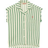 Kangaroo Stripes Shirt, White - Shirts - 1 - thumbnail