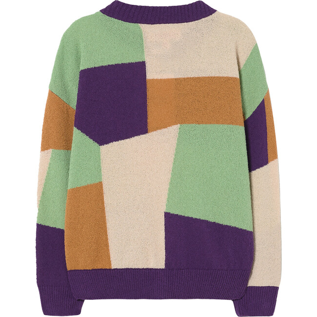 Toucan Geometric Patterned Cardigan, Multicolors - Cardigans - 3