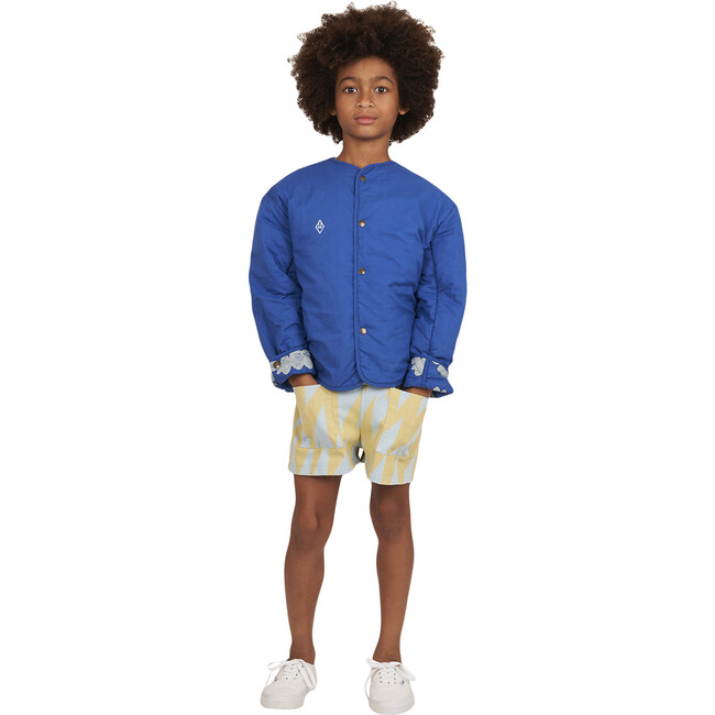 Starling Cloud Patterned Jacket, Deep Blue - Jackets - 2