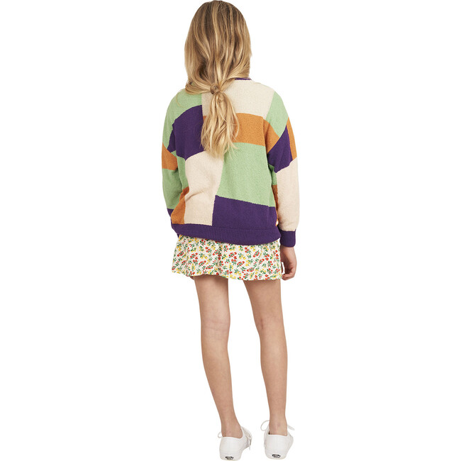Toucan Geometric Patterned Cardigan, Multicolors - Cardigans - 4