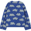 Starling Cloud Patterned Jacket, Deep Blue - Jackets - 3