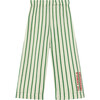Emu Stripes Pants, White And Green - Pants - 1 - thumbnail