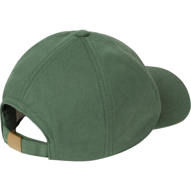 Hamster Floral Printed Cap, Deep Green - Hats - 2