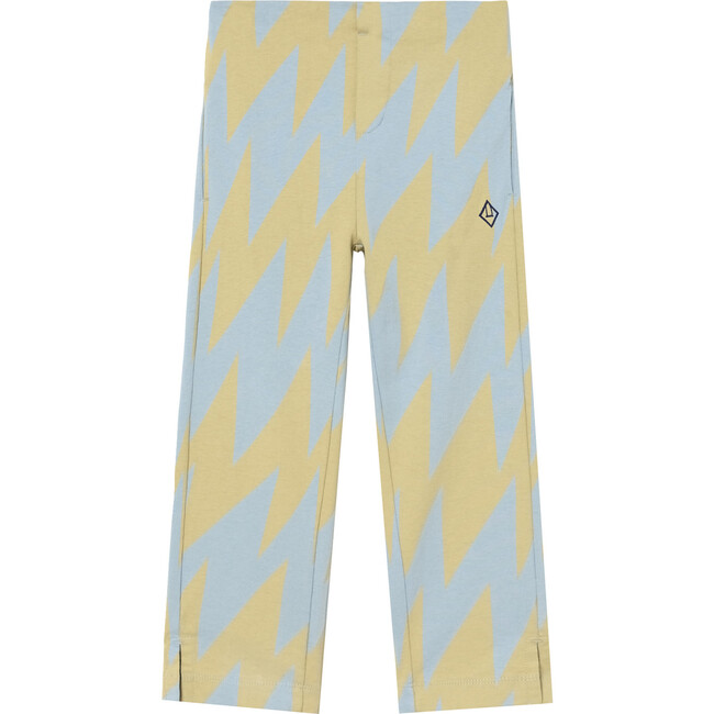 Camaleon Lightning Patterned Pants, Blue And Yellow - Pants - 1