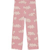 Camaleon Cloud Printed Pants, Pink - Pants - 1 - thumbnail