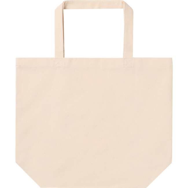 Cotton Tote Bag, Raw White - Bags - 2