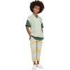Camaleon Lightning Patterned Pants, Blue And Yellow - Pants - 2
