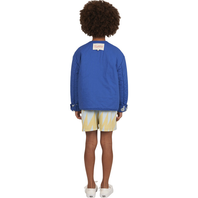 Starling Cloud Patterned Jacket, Deep Blue - Jackets - 6