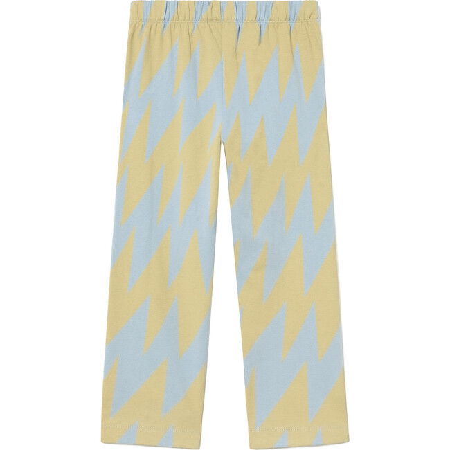 Camaleon Lightning Patterned Pants, Blue And Yellow - Pants - 3