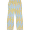 Camaleon Lightning Patterned Pants, Blue And Yellow - Pants - 3 - thumbnail