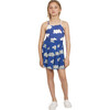 Turkey Cloud Patterned Skirt, Deep Blue - Skirts - 2