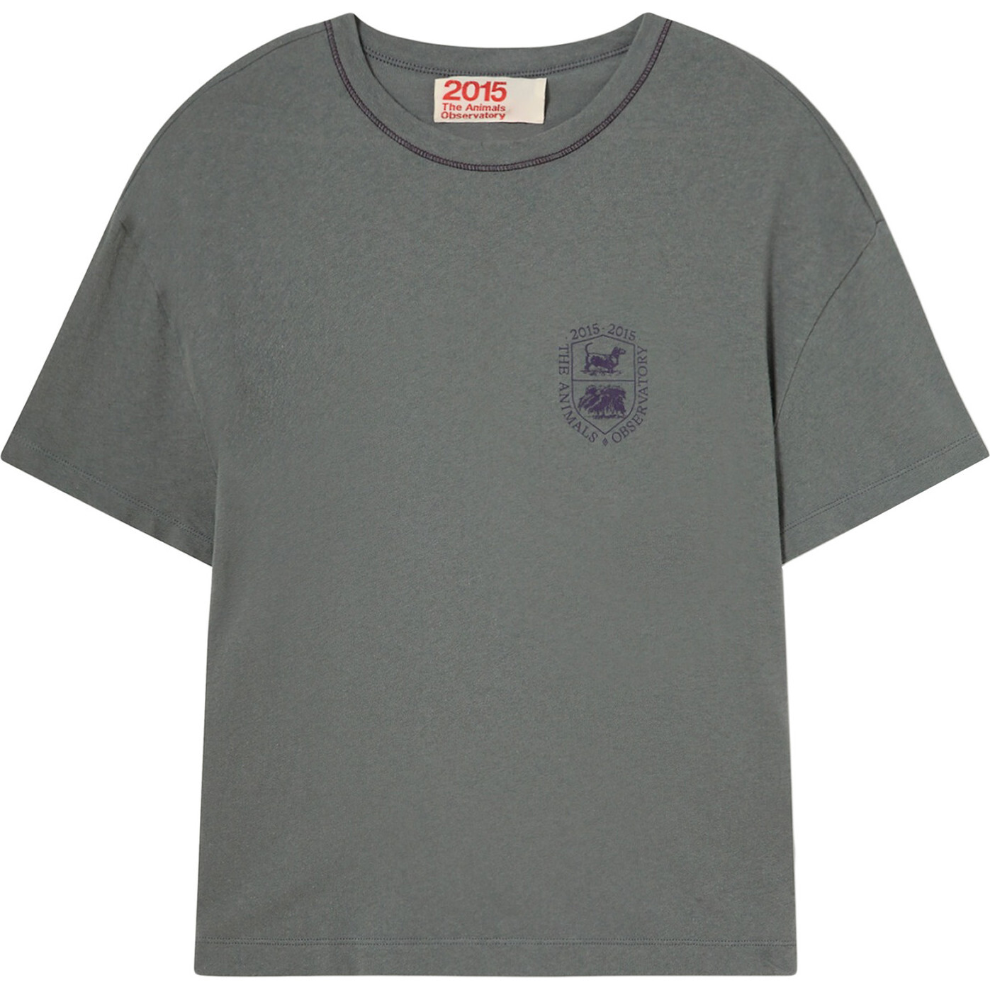 Adult Rooster Cotton T-Shirt, Grey - T-Shirts - 1