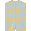 Ape Lightning Patterned Jumpsuit, Blue And Yellow - Jumpsuits - 3