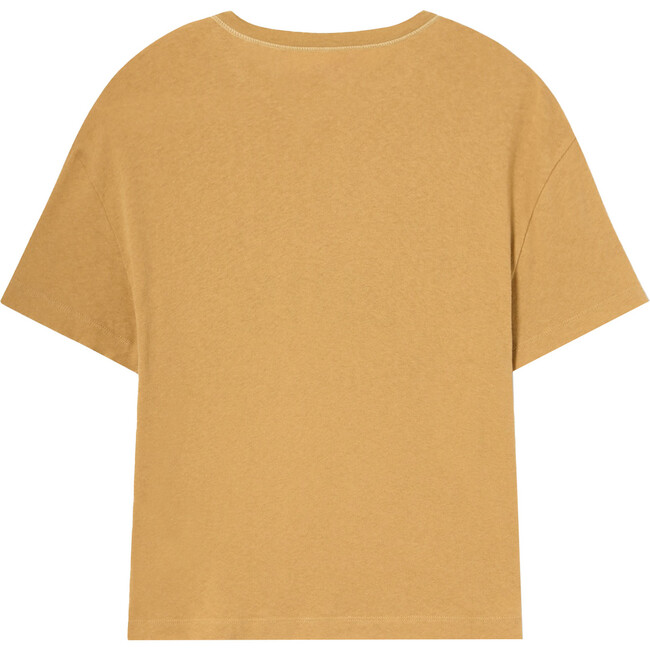 Adult Rooster Cotton T-Shirt, Camel - T-Shirts - 2