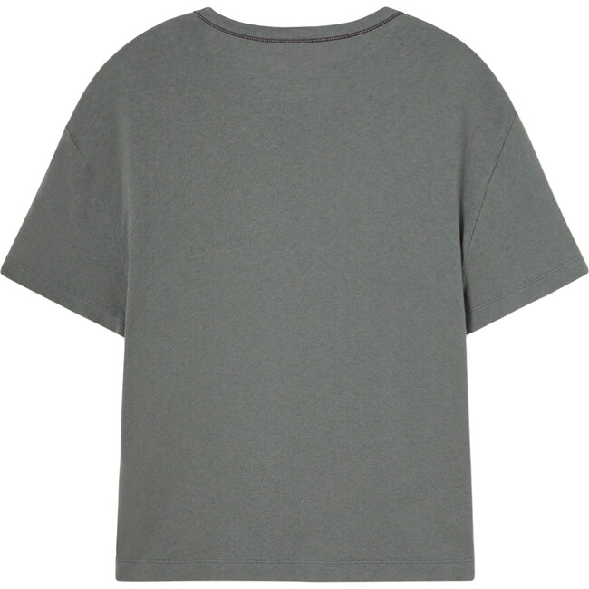 Adult Rooster Cotton T-Shirt, Grey - T-Shirts - 2