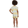 Ape Lightning Patterned Jumpsuit, Blue And Yellow - Jumpsuits - 4