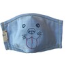 Fitted Mask, Blue Dog - Face Masks - 1 - thumbnail