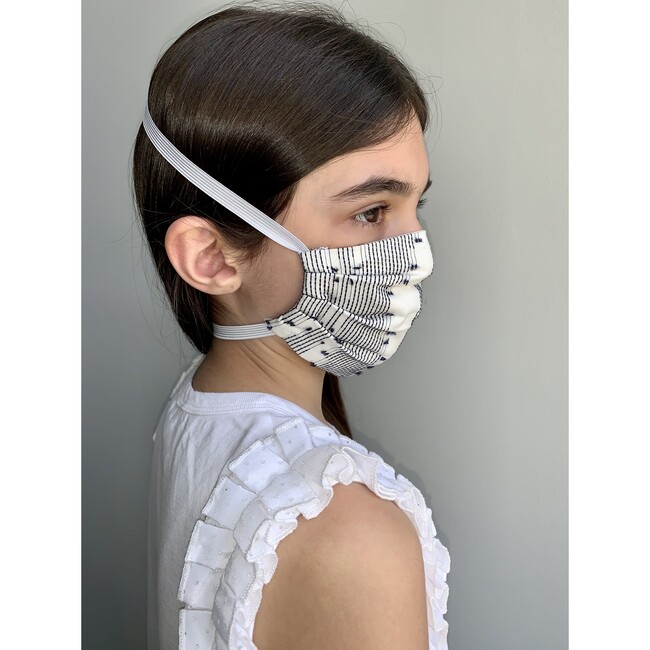 Reusable Youth Cloth Face Mask, Blue - Face Masks - 2