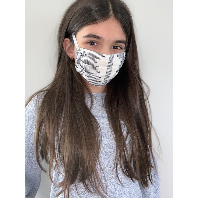Reusable Youth Cloth Face Mask, Blue - Face Masks - 3