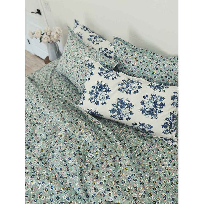 Set of 2 Pillow Case Shams, Market Blue - Pillows - 2