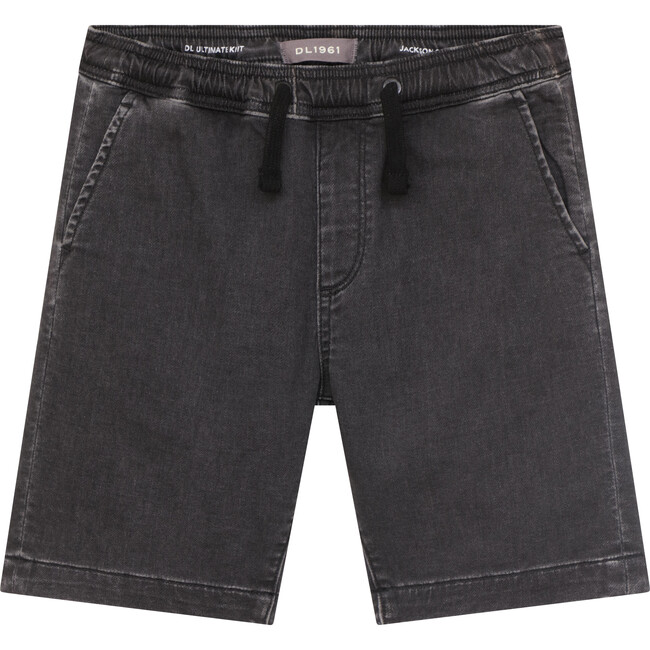 Jackson Relaxed Pull-On Denim Shorts With Drawcord, Haze
