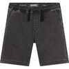 Jackson Relaxed Pull-On Denim Shorts With Drawcord, Haze - Shorts - 1 - thumbnail