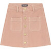 Jenny Corduroy Slim Fit Mini Skirt, Rose - Skirts - 1 - thumbnail