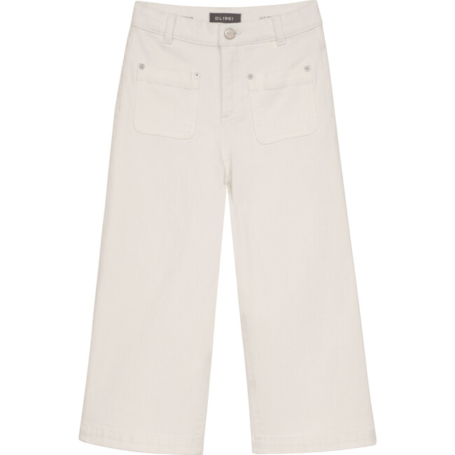 Lily High Rise Wide Leg Pants, White Tide - Jeans - 1