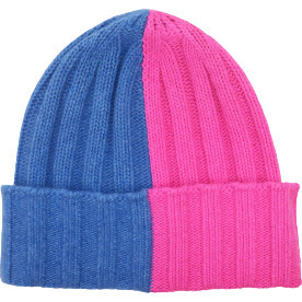 Women's Cashmere Color Block Beanie - Hats - 1