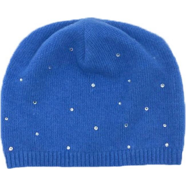 Women's Cashmere Baggy Beanie w. Scattered Crystal