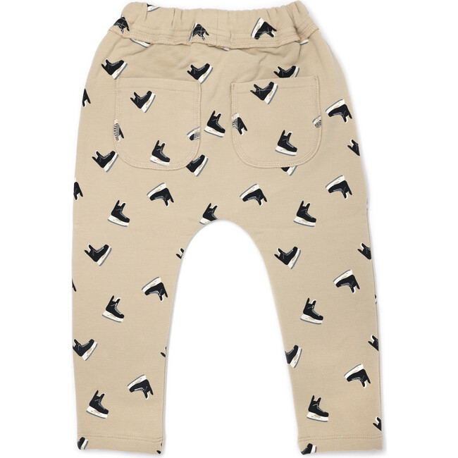 Hockey Skate Print Brooklyn Jogger, Oat - Sweatpants - 2