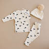 Hockey Skate Print Two-Piece Set, Sand - Mixed Apparel Set - 2