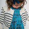 Constance Long Sleeve Button-Down Sweater, Cream And Navy Stripe - Sweaters - 2