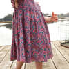 Stevie Smock Dress Set With Ruffled Collar And Sleeves, Lavender Posey Block Print - Dresses - 2