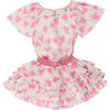 Top & Ruffle Skirt Set, Pink Hearts - Mixed Apparel Set - 1 - thumbnail