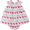 Baby Dress & Bloomer, Love You Print - Dresses - 1 - thumbnail