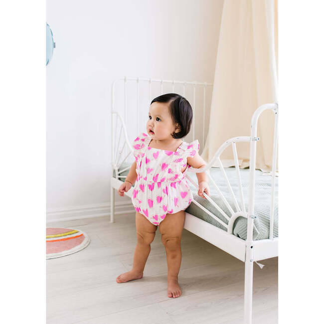 Baby Bubble, Pink Hearts - Bloomers - 2