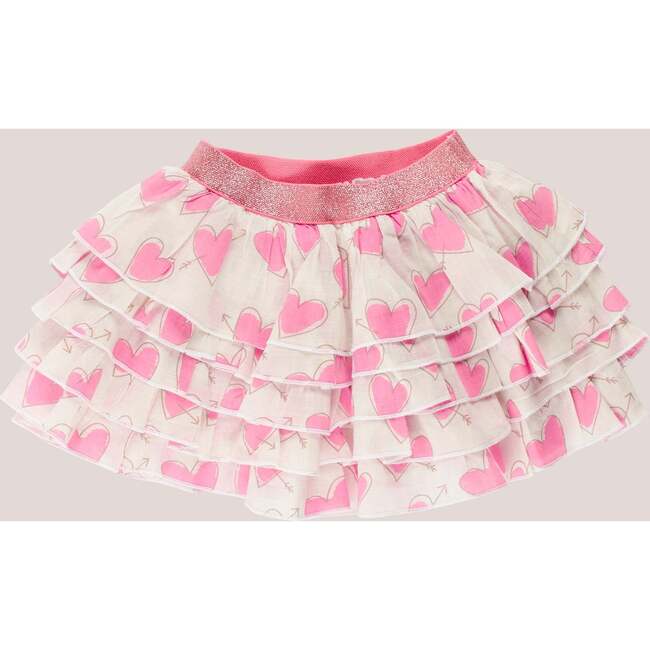 Top & Ruffle Skirt Set, Pink Hearts - Mixed Apparel Set - 4