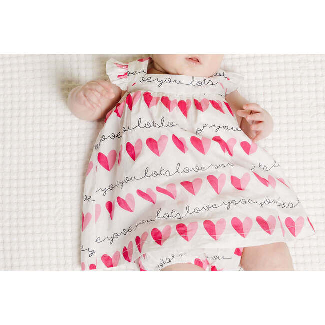 Baby Dress & Bloomer, Love You Print - Dresses - 4