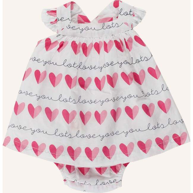 Baby Dress & Bloomer, Love You Print - Dresses - 5
