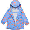 Cornflower Polka Dot Recycled Waterproof Raincoat - Raincoats - 3