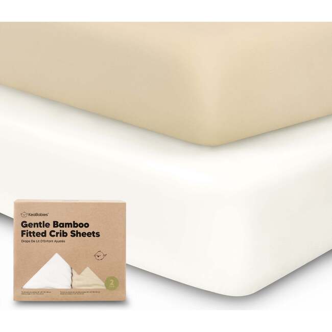 Gentle Bamboo Fitted Crib Sheets, Khaki