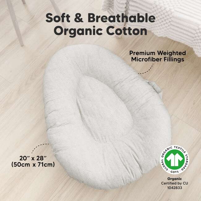 Terra Baby Lounger, Herringbone - Bouncers - 3