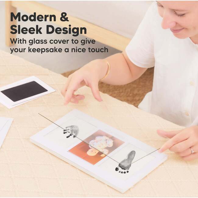 Clean Touch Inkless Hand & Footprint Duo Frame Kit, Ash Wood - Frames - 3